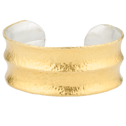 Lika Behar Sterling Silver & 24K Gold Open Cuff Bracelet