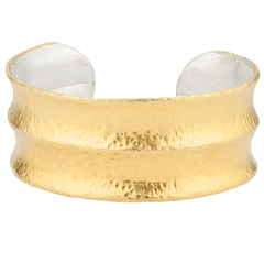 Lika Behar Sterling Silver & 24K Gold Open Cuff Bracelet