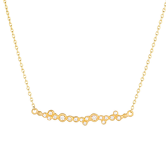 Lika Behar "Dylan" 24K Gold Bar Diamond Necklace stamford ct