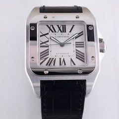 Cartier Santos 100 XL Stainless Steel Watch Certified Pre-owned W20073X8 41.3mm