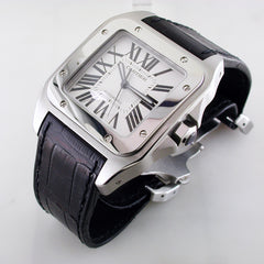 Cartier Santos 100 XL Stainless Steel Watch Certified Pre-owned W20073X8 41.3mm