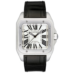 Cartier Santos 100 XL Stainless Steel Watch Certified Pre-owned W20073X8 41.3mm
