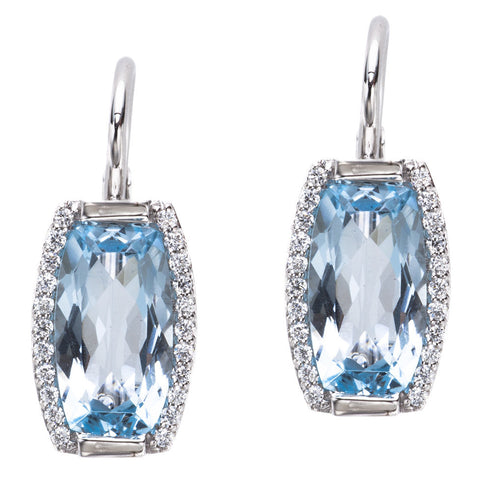 Jane Taylor Rosebud Tonneau Blue earrings stamford connecticut ct