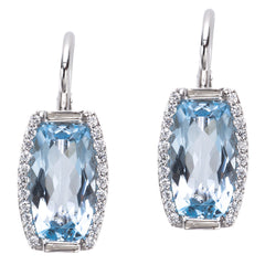 Jane Taylor Rosebud Tonneau Blue earrings stamford connecticut ct