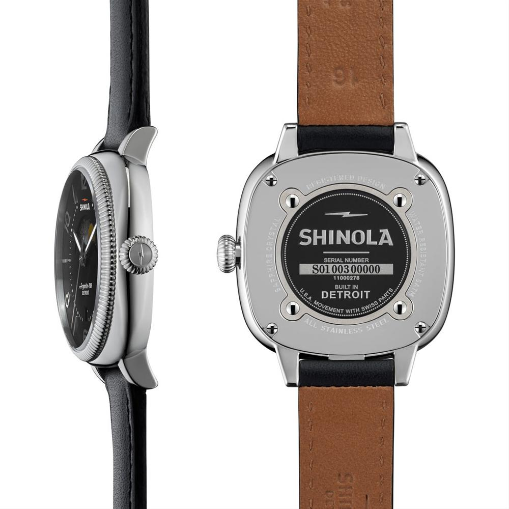 Shinola Gomelsky Moon Phase Black Dial 36mm Women's Watch S0110000278