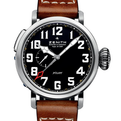 Zenith Pilot Type 20 GMT Automatic Steel Black Dial Watch 48mm 03.2430.693/21.C723