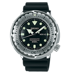 Seiko Prospex Marine Master Quartz Professional black Stainless Steel Watch 47.7mm  SBBN033