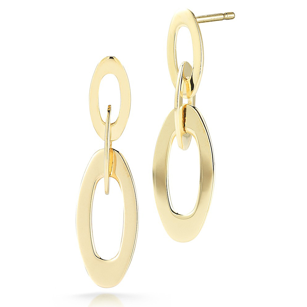 Roberto Coin Chic & Shine Mini Earrings 18K Yellow Gold