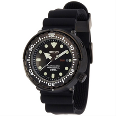 Seiko Prospex Marine Master Quartz Black Ion 47.7mm Watch SBBN035