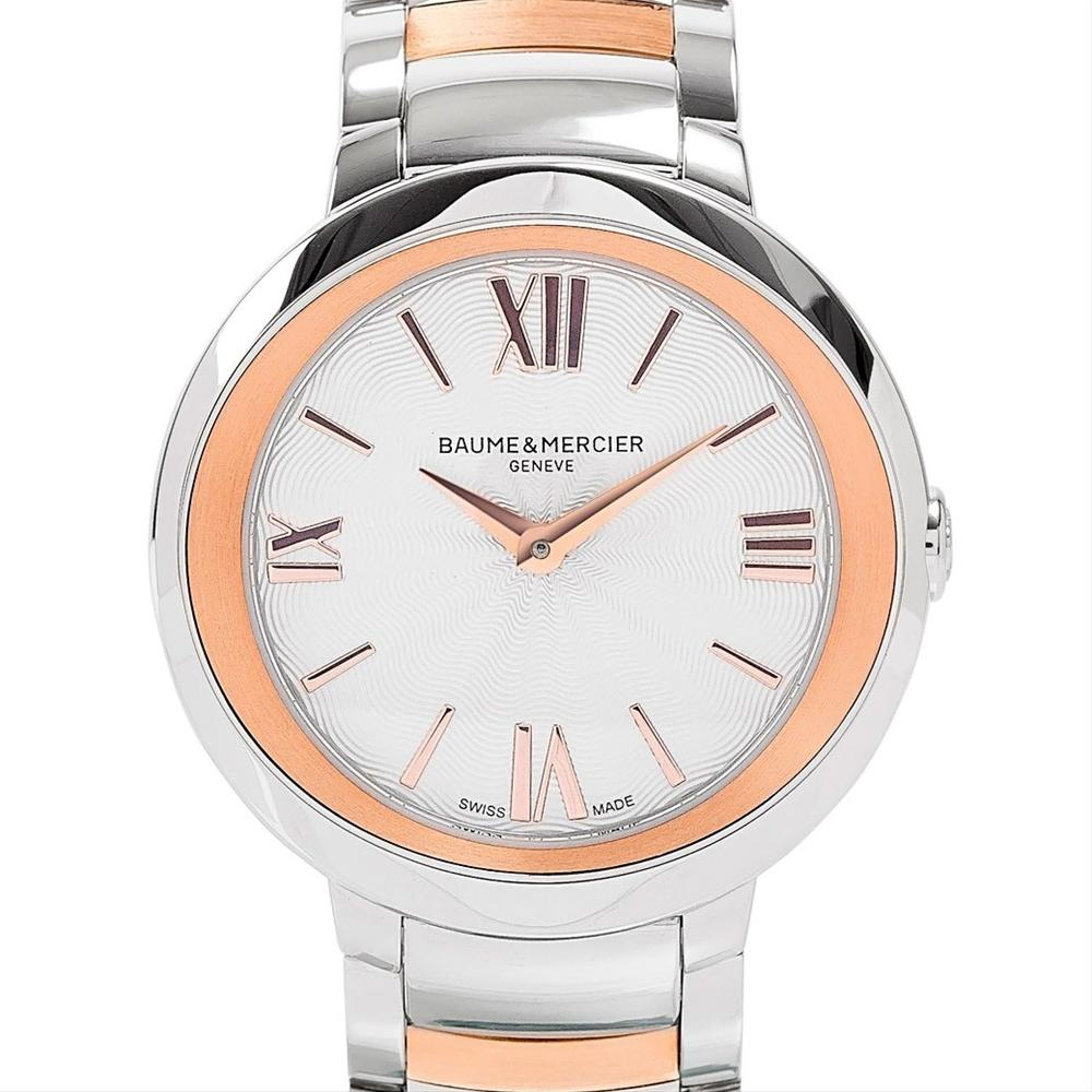 Baume & Mercier Promesse Ladies Steel & Rose Gold Bezel Quartz Watch 30mm 10159