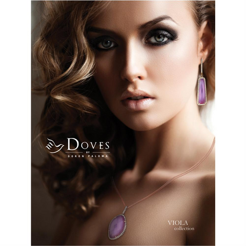 Doves "White Orchid" Mother of Pearl & Diamond Ring 18K