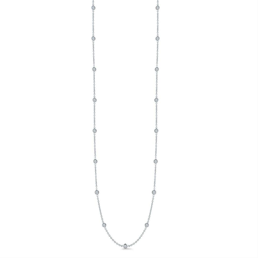 Roberto Coin DIAMONDS BY THE INCH 15 STATION DIAMOND NECKLACE White Gold