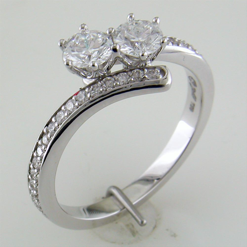 Forevermark "Ever Us" Two Stone Diamond Ring 18K