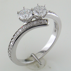 Forevermark "Ever Us" Two Stone Diamond Ring 18K