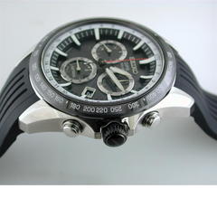 Seiko Astron Solar GPS Ceramic Black Stainless White 44.6mm Chronograph Watch SSE015