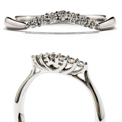 Hearts on Fire Felicity Queen Anne Diamond Wedding Band Ring