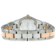 Baume & Mercier Linea Silver Dial 27mm Rose Gold Steel Ladies Watch 10015
