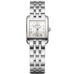 Victorinox Swiss Army Alliance Rectangle Silver Dial Ladies Steel Watch 24022