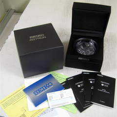 Seiko Astron GPS Solar Black Steel with Red Accents 44.6mm Watch SSE031
