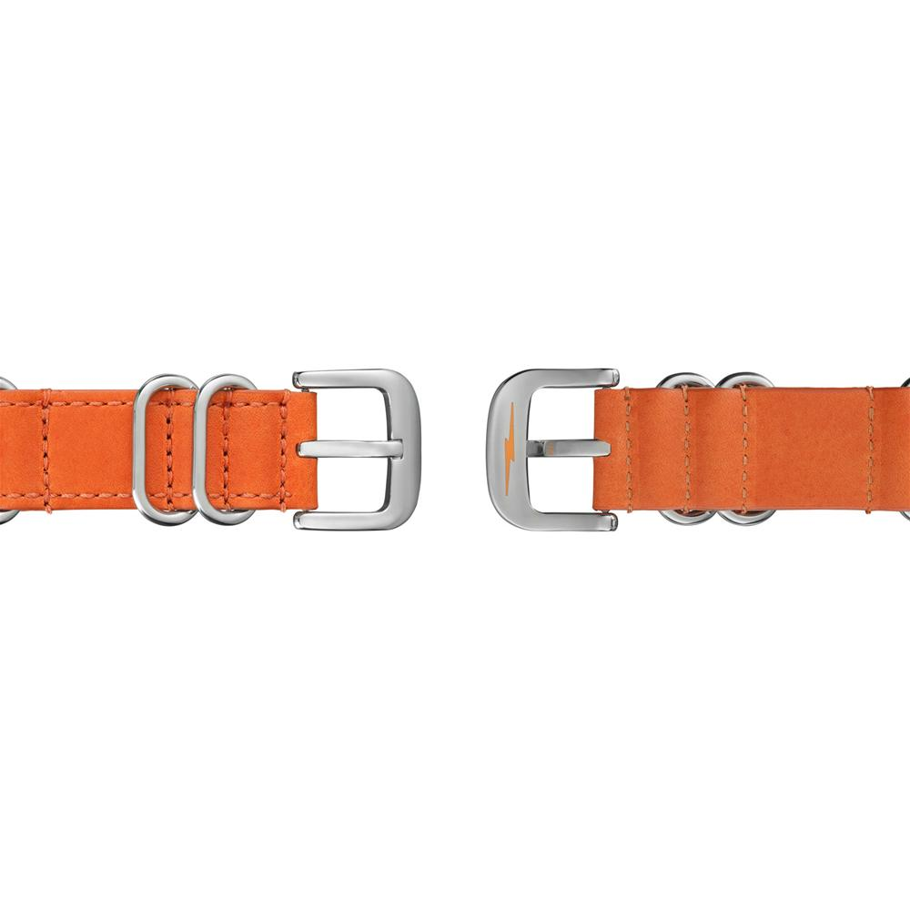 Shinola Runwell Orange Leather Strap Cream Dial 41mm Watch S0110000032