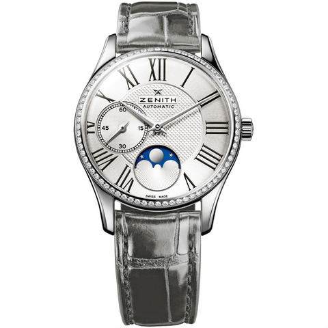 Zenith Heritage Class Elite ladies Moonphase Diamond Bezel Ultra Thin Watch 16.2310.692/02.C706
