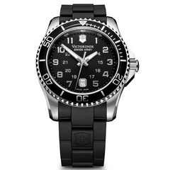 Victorinox Swiss Army Maverick GS Black Dial Rubber Watch Men's 241435