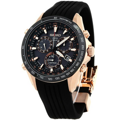 Seiko Astron Novak Djokovic Limited Edition GPS Solar Rose Gold Watch SSE022