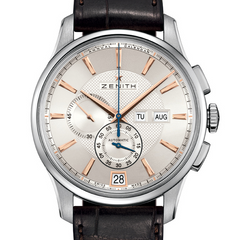Zenith Captain Winsor Annual Calender 42mm Chronograph Steel Watch