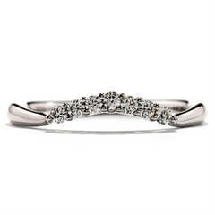 Hearts on Fire Felicity Queen Anne Diamond Wedding Band Ring