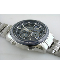 Seiko Astron GPS Solar Titanium Blue Dial Ceramic Bezel 44.6mm Watch SSE005