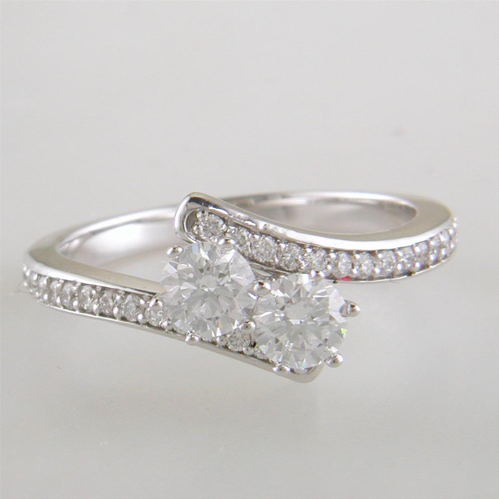 Forevermark "Ever Us" Two Stone Diamond Ring 18K