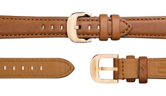 Shinola Gents 38mm Runwell Sunray Gold Dial Bourbon Essex Strap Watch 20001108
