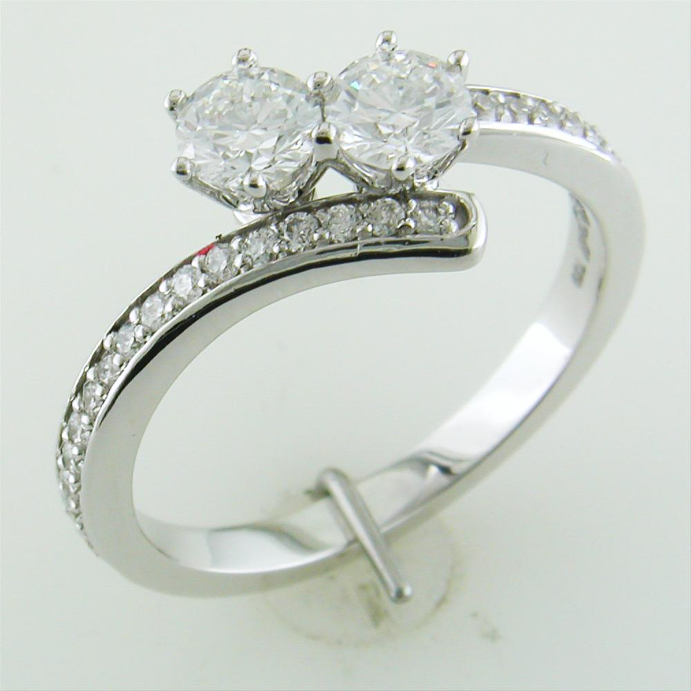 Forevermark "Ever Us" Two Stone Diamond Ring 18K