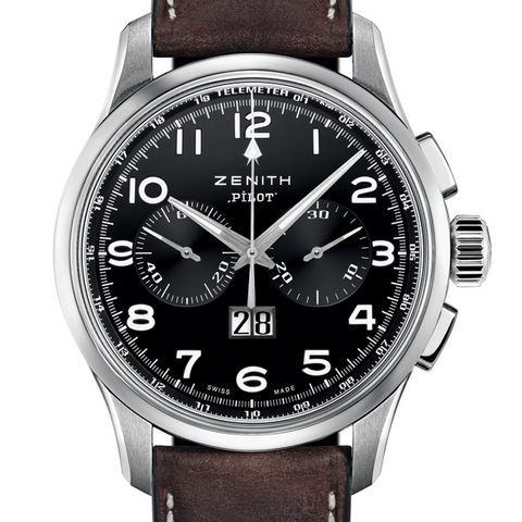 Zenith Pilot Big Date Special Black Chronograph Watch