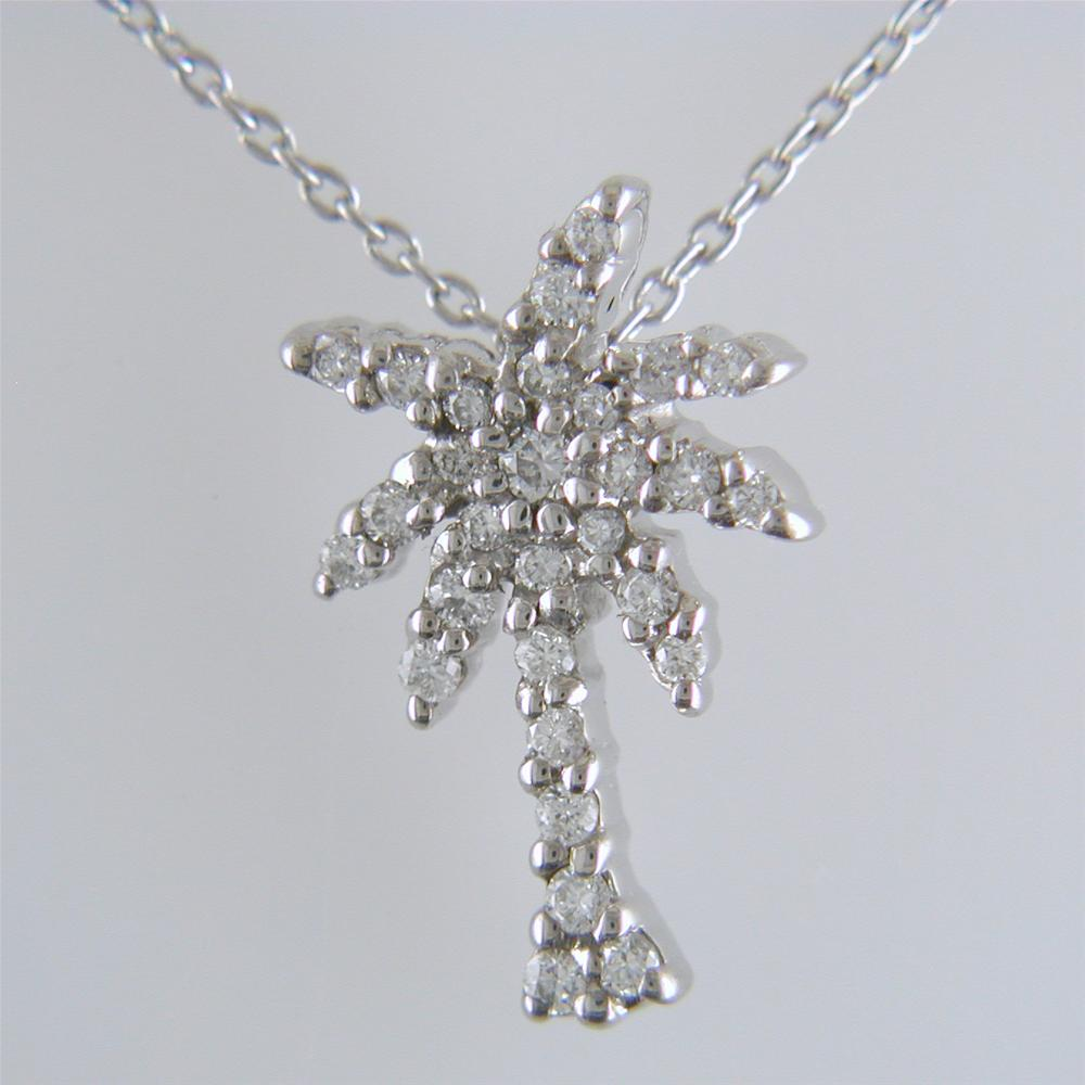 Roberto Coin TINY TREASURES DIAMOND PALM TREE NECKLACE Pendant