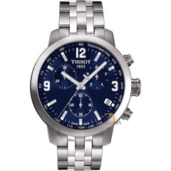 Tissot PRC 200 Quartz Chrono Blue Dial Stainless Steel Watch T0554171104700