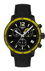Tissot Quickster Chronograph 42mm Football Black & Yellow Watch T0954493705700