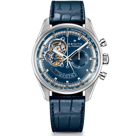 Zenith El Primero Chronomaster Power Reserve Blue Limited Ed. Charles Vermot Tribute 42mm