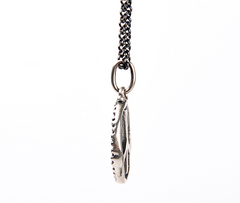 Erica Molinari Dove and Peace Sign Silver Charm Pendant Necklace