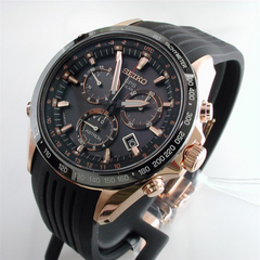 Seiko Astron Novak Djokovic Limited Edition GPS Solar Rose Gold Watch SSE022