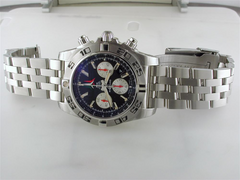 Certified Pre-owned Breitling Chronomat 44mm Frecce Tricolori Watch AB01104D Limited Black Steel