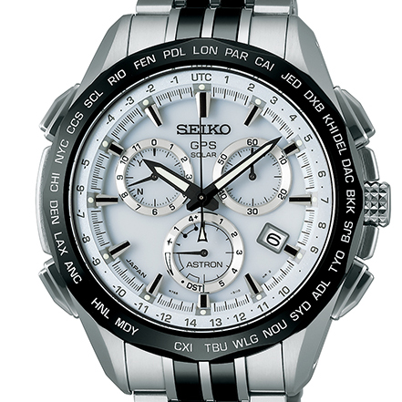 Seiko Astron 2014 Limited Edition GPS Solar Titanium ceramic White Dial Watch 45mm SSE001