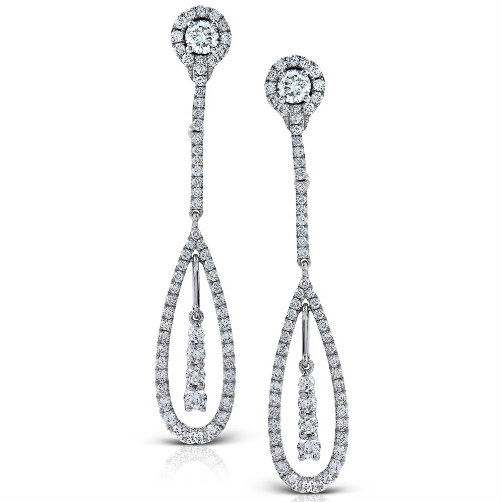 Simon G. Duchess Collection Teardrop Shape Diamond Drop Dangle Earrings ME2053