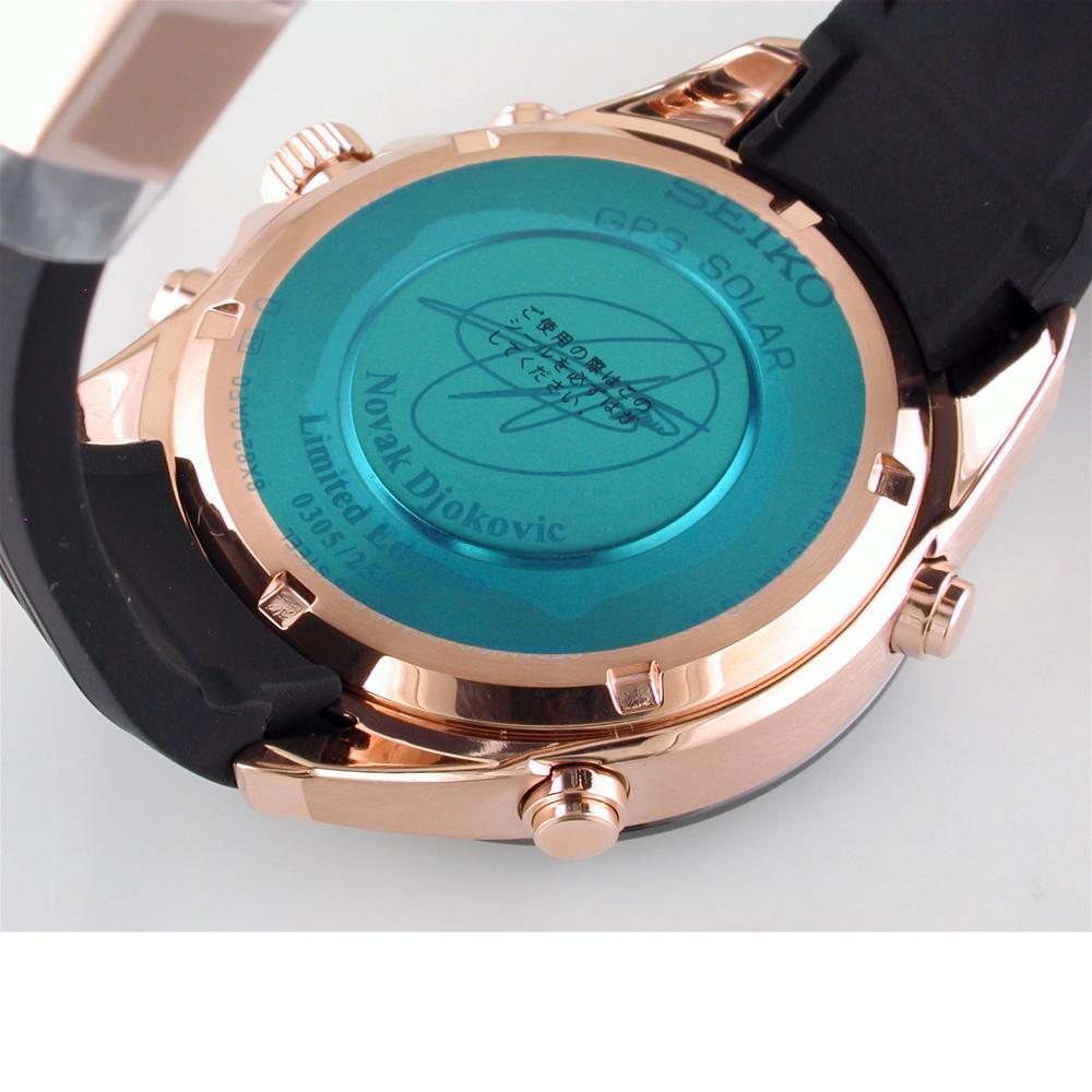 Seiko Astron Novak Djokovic Limited Edition GPS Solar Rose Gold Watch SSE022