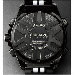 Seiko Astron Giugiaro Limited Edition 2015 GPS Solar Black Titanium Ceramic Tri-Color Watch 44.6mm SSE037