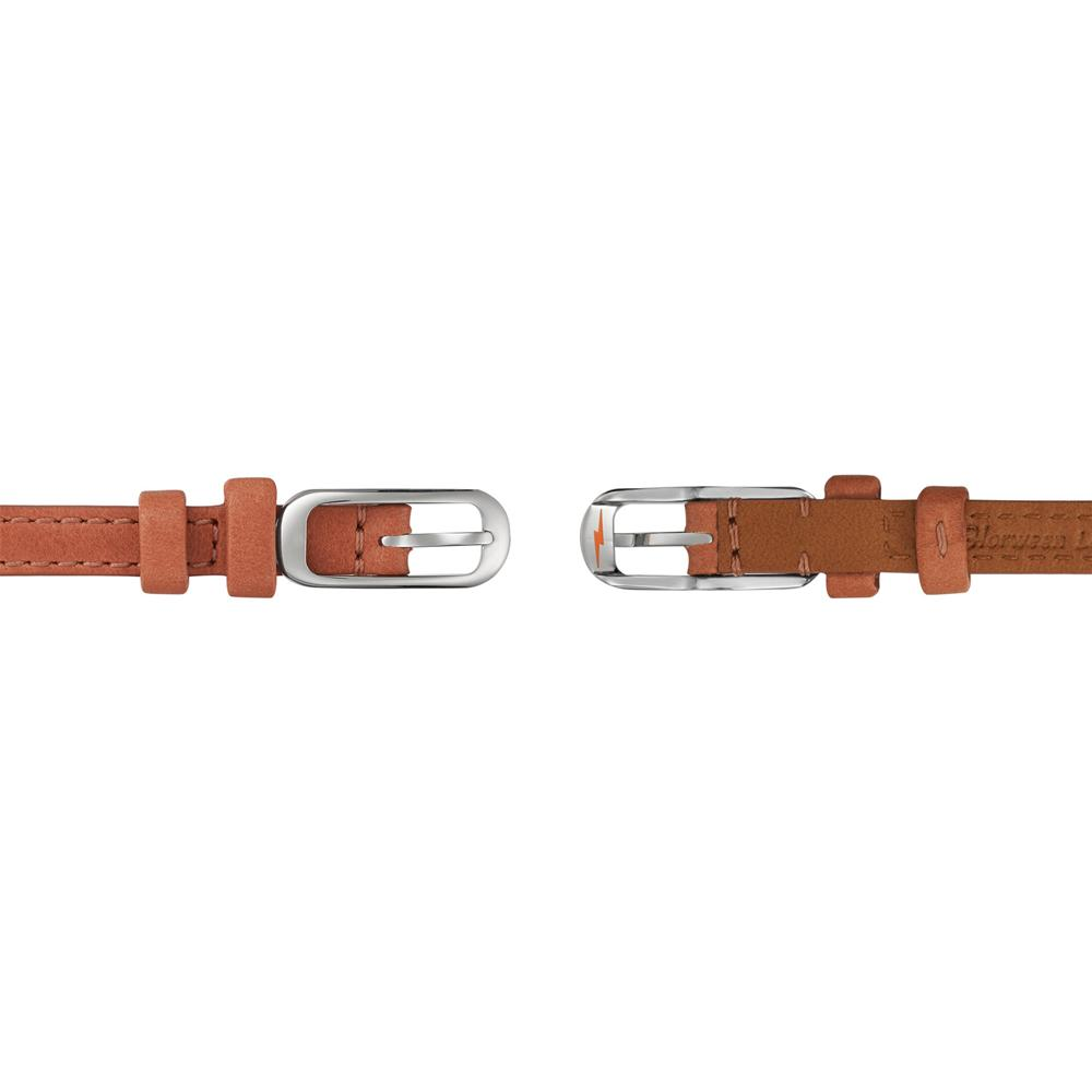 Shinola Birdy 34mm Double Wrap Brown Leather White Dial Watch S0110000267