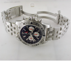 Certified Pre-owned Breitling Chronomat 44mm Frecce Tricolori Watch AB01104D Limited Black Steel