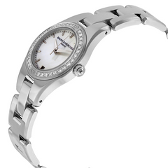 Baume & Mercier Linea Diamond Bezel Mother of Pearl Dial 27mm Ladies Watch 10013