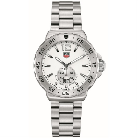 TAG Heuer Formula 1 Grande Date 42mm White Dial Watch WAU1113.BA0858