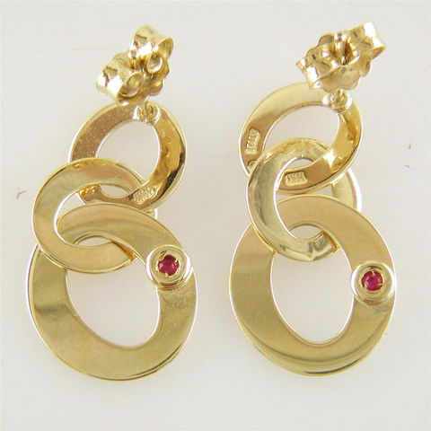 Roberto Coin Chic & Shine Medium Earrings 18K Yellow Gold